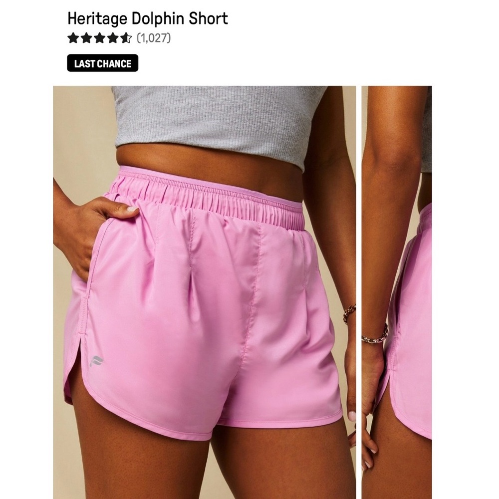 Fabletics Pink Athletic Running Shorts